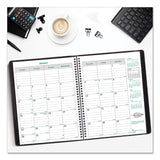 Brownline® EcoLogix Recycled Monthly Planner, EcoLogix Artwork, 11 x 8.5, Black Cover, 14-Month: Dec 2025 to Jan 2027 (REDCB435WBLK) Each