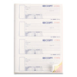 Rediform® Durable Hardcover Numbered Money Receipt Book, Three-Part Carbonless, 6.88 x 2.75, 4 Forms/Sheet, 200 Forms Total (REDS1657NCL) Each