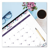 Blueline® Passion Monthly Deskpad Calendar, Passion Floral Artwork, 22 x 17, Multicolor Sheets, Black Binding, 12-Month (Jan-Dec): 2026 (REDC194113) Each