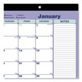 Brownline® Monthly Desk Pad Calendar, 17.75 x 10.88, White/Blue/Green Sheets, Black Binding, Clear Corners, 12-Month (Jan to Dec): 2026 (REDC181700)