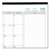 Brownline® EcoLogix Monthly Desk Pad Calendar, EcoLogix Artwork, 22 x 17, White/Green Sheets, Black Binding, 12-Month (Jan-Dec): 2026 (REDC177437) Each