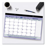 Brownline® Monthly Desk Pad Calendar, 17.75 x 10.88, White/Blue/Green Sheets, Black Binding, Clear Corners, 12-Month (Jan to Dec): 2026 (REDC181700)