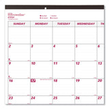 Brownline® Monthly Desk Pad Calendar, 22 x 17, White/Burgundy Sheets, Black Binding, Black Corners, 12-Month (Jan to Dec): 2026 (REDC1731) Each