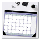 Blueline® Monthly Desk Pad Calendar, 21.25 x 16, White/Blue/Green Sheets, Black Binding, Black Corners, 12-Month (Jan to Dec): 2026 (REDC181731) Each