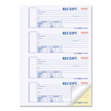 Rediform® Durable Hardcover Numbered Money Receipt Book, Two-Part Carbonless, 6.88 x 2.75, 4 Forms/Sheet, 300 Forms Total (REDS1654NCR)