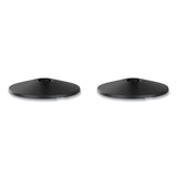 Tatco Adjusta-Tape Crowd Control Base Only, Steel, 14" Deep, Black, 2/Box (TCO11711) Case of 2