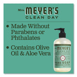 Mrs. Meyer's® Clean Day Liquid Hand Soap, Basil, 12.5 oz, 6/Carton (SJN651344) Case of 6