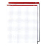 Universal™ Easel Pads/Flip Charts, Quadrille Rule (1 sq/in), 27 x 34, White, 50 Sheets, 2/Carton (UNV35602) Pack of 2