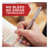 Sharpie® S-Gel™ S-Gel Premium Metal Barrel Gel Pen, Retractable, Medium 0.7 mm, Black Ink, Champagne Barrel, Dozen (SAN2147526) 1 Dozen