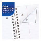 Mead® Spiral Notebook, 1-Subject, Medium/College Rule, Assorted Cover Colors, (70) 10.5 x 8 Sheets, 6/Pack (MEA73065) Pack of 6