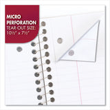 Mead® Spiral Notebook, 3-Hole Punched, 1-Subject, Wide/Legal Rule, Randomly Assorted Cover Color, (70) 10.5 x 7.5 Sheets (MEA05510) Each