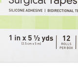McKesson Medical Tape Transparent 1 Inch X 5-1/2 Yard Plastic / Silicone NonSterile (1073806_RL) 1/RL