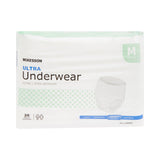 McKesson Ultra Unisex Adult Absorbent Underwear Pull On with Tear Away Seams Medium Disposable Heavy Absorbency (724916_CS) 4/CS