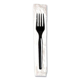 Dixie® Individually Wrapped Mediumweight Polystyrene Cutlery, Fork, Black, 1,000/Carton (DXEFM53C7)