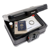 Honeywell Fire and Waterproof Safe Chest with Carry Handle, 16 x 12.6 x 6.6, Black (HWL1533) Each