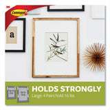 Command™ Picture Hanging Strips, Removable, Holds Up to 4 lbs per Pair, Large, 0.63 x 3.63, White, 20 Pairs/Pack (MMM1720620) Pack of 20