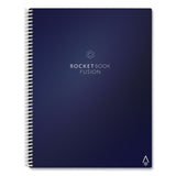 Rocketbook Fusion Smart Notebook, Seven Page Formats, Blue Cover, 11 x 8.5, 21 Sheets (RKBFLRCCDFFR) Each