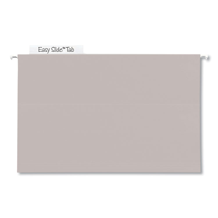 Tuff Hanging Folder with Easy Slide Tab, Letter, Steel Gray, 18/Pack Tuff Hanging Folder with Easy Slide Tab, Letter, Steel Gray, 18/Pack