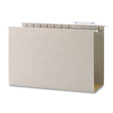 Smead™ TUFF Extra Capacity Hanging File Folders with Easy Slide Tabs, 4" Capacity, Legal, 1/3-Cut Tabs, Steel Gray, 18/Box (SMD64342) Box of 18