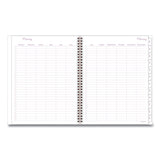 Cambridge® Mina Weekly/Monthly Planner, Floral Artwork, 11 x 8.5, White/Violet/Peach Cover, 12-Month (Jan to Dec): 2026 (AAG1134905) Each