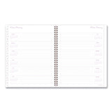 Cambridge® Mina Weekly/Monthly Planner, Floral Artwork, 11 x 8.5, White/Violet/Peach Cover, 12-Month (Jan to Dec): 2026 (AAG1134905) Each