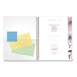 Cambridge® Mina Weekly/Monthly Planner, Floral Artwork, 11 x 8.5, White/Violet/Peach Cover, 12-Month (Jan to Dec): 2026 (AAG1134905) Each