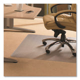 Floortex® Cleartex Advantagemat Phthalate Free PVC Chair Mat for Low Pile Carpet, 53 x 45, Clear (FLRPF1113425EV) Each