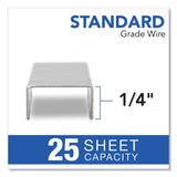 Swingline® S.F. 1 Standard Staples, 0.25" Leg, 0.5" Crown, Steel, 5,000/Pack, 5 Packs/Box (SWIS7035101S) Pack of 5000