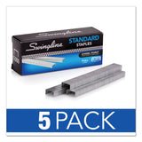Swingline® S.F. 1 Standard Staples, 0.25" Leg, 0.5" Crown, Steel, 5,000/Pack, 5 Packs/Box (SWIS7035101S) Pack of 5000