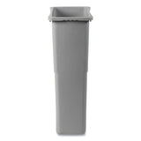 Boardwalk® Slim Waste Container, 23 gal, Plastic, Gray (BWK23GLSJGRA) Each