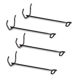 Fellowes® Desk Tray Stacking Posts for 3" Capacity Trays, Wire, Black, 4 Posts/Set (FEL63112) Set of 4