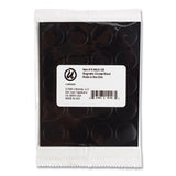 U Brands Heavy-Duty Board Magnets, Circles, Black, 0.75" Diameter, 20/Pack (UBRFM1605) Pack of 20