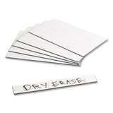 U Brands Dry Erase Magnetic Tape Strips, 6" x 0.88", White, 25/Pack (UBRFM2518) Pack of 25