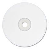 Verbatim® CD-R Printable Recordable Disc, 700 MB/80 min, 52x, Spindle, White, 100/Pack (VER95251) Each