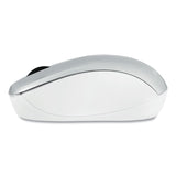 Verbatim® Silent Wireless Blue LED Mouse, 2.4 GHz Frequency/32.8 ft Wireless Range, Left/Right Hand Use, Silver (VER99777) Each