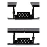 Allsop® Metal Art ErgoTwin Dual Monitor Stand, 25.6 to 33.1 x 12.6 x 6.2 to 8.6, Black, Supports 20 lb/Shelf (ASP31883) Each