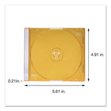 Verbatim® CD/DVD Slim Case, Assorted Colors, 50/Pack (VER94178) Each