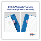 Avery® Ultra Tabs Repositionable Tabs, Mini Tabs: 1" x 1.5", 1/5-Cut, Assorted Pastel Colors, 40/Pack (AVE74761) Pack of 40