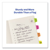 Avery® Ultra Tabs Repositionable Tabs, Mini Tabs: 1" x 1.5", 1/5-Cut, Assorted Neon Colors, 80/Pack (AVE74762) Pack of 80