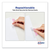 Avery® Ultra Tabs Repositionable Tabs, Margin Tabs: 2.5" x 1", 1/5-Cut, Assorted Pastel Colors, 24/Pack (AVE74769) Pack of 24