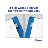 Avery® Ultra Tabs Repositionable Mini Tabs, 1/5-Cut Tabs, Assorted Metallic, 1" Wide, 40/Pack (AVE74785) Pack of 40