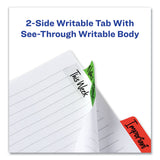 Avery® Ultra Tabs Repositionable Tabs, Margin Tabs: 2.5" x 1", 1/5-Cut, Assorted Colors, 48/Pack (AVE74866) Pack of 48