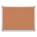 MasterVision® Earth Cork Board, 36 x 24, Tan Surface, Silver Aluminum Frame (BVCCA031790) Each
