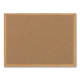 MasterVision® Earth Cork Board, 48 x 36, Tan Surface, Oak Wood Frame (BVCSB0720001233) Each