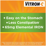 Vitron-C® Multivitamin Supplement Ascorbic Acid / Iron 125 mg - 65 mg Strength Tablet 60 per Bottle (699765_BT) 1/BT