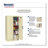 Tennsco 72" High Standard Cabinet (Assembled), 30w x 15d x 72h, Putty (TNN7215CPY) Each