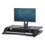 Fellowes® Corsivo Sit-Stand Workstation, 31.5" x 24.25" x 16", Black (FEL8091001) Each