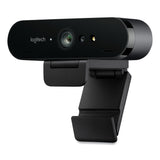 Logitech® BRIO Ultra HD Webcam, 1920 pixels x 1080 pixels, Black (LOG960001105) Each