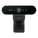 Logitech® BRIO Ultra HD Webcam, 1920 pixels x 1080 pixels, Black (LOG960001105) Each