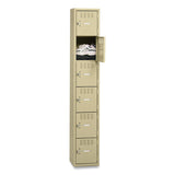 Tennsco Box Compartments, Single Stack, 12w x 18d x 72h, Sand (TNNBS6121812ASD) Each